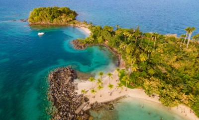 Les Trois-Ilets, Martinique, FWI - Aerial view of La Pointe du Bout