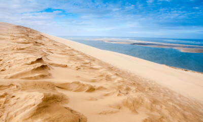 View from the dune of Pyla, highest in Europe (France)