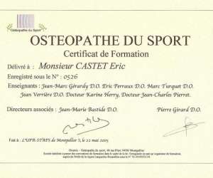 photo Castet eric - osteopathe La Colle Sur Loup 4131