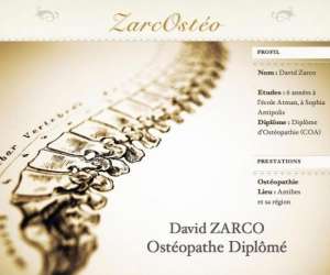 Zarco David Cabinet D 'osteopathie Zarco David Cabinet D 'osteopathie