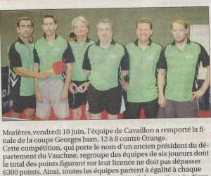  Cavaillon Tennis De Table