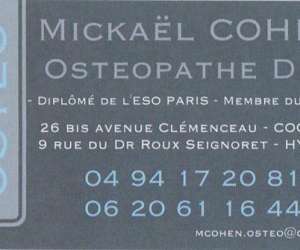 Mickal Cohen Ostopathe D.o.