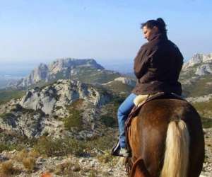 photo Randonnee  cheval le petit roman Maussanne Les Alpilles 10699