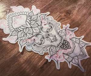 photo Black wood tattooshop Romans Sur Isere 14580