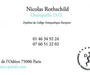 photo Rothschild  nicolas    ost�opathe Paris 6eme Arrondissement 11096