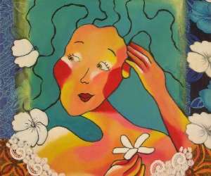 photo Mathieu marie-christine artiste peintre et comedienne Noumea 2660