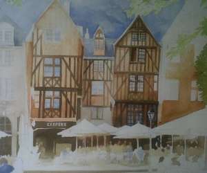 photo  cours d'aquarelle -  gauby artiste-peintre Tours 6808