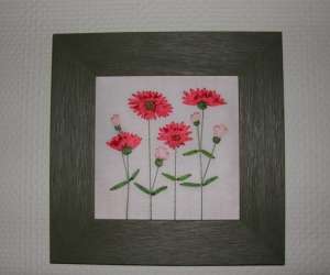 photo Broderie au ruban de soie La Londe 3386