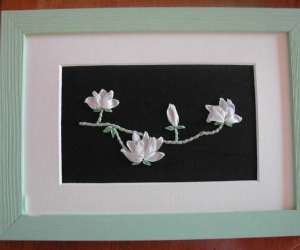 photo Broderie au ruban de soie La Londe 3393