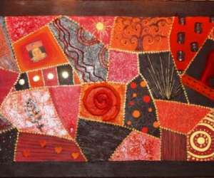 photo Pascale... et la peinture patchwork Ribaute 7008