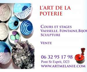 photo Les poteries d'artmelanie -  poterie  artisnale cramique conptemporaine   Pont St Esprit 17315