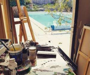 photo  flo artiste peintre Sussargues 20139